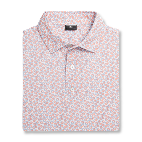 32600 Áo FJ Floral Sketch Print Lisle, Self Collar