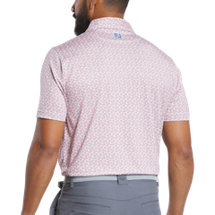 32600 Áo FJ Floral Sketch Print Lisle, Self Collar