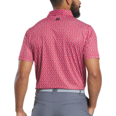 32601 Áo FJ Floral Sketch Print Lisle, Self Collar