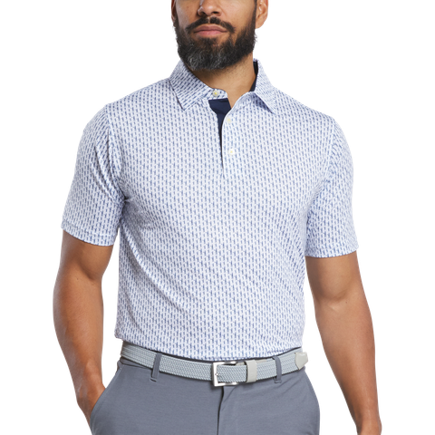 32604 Áo FJ Figure Print Lisle, Self Collar