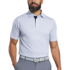 32604 Áo FJ Figure Print Lisle, Self Collar
