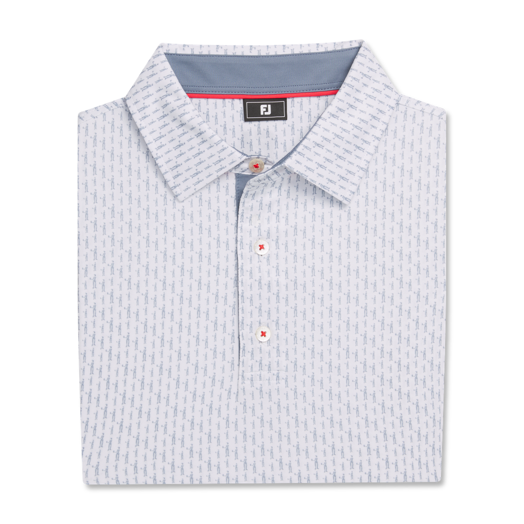32606 Áo FJ Figure Print Lisle, Self Collar