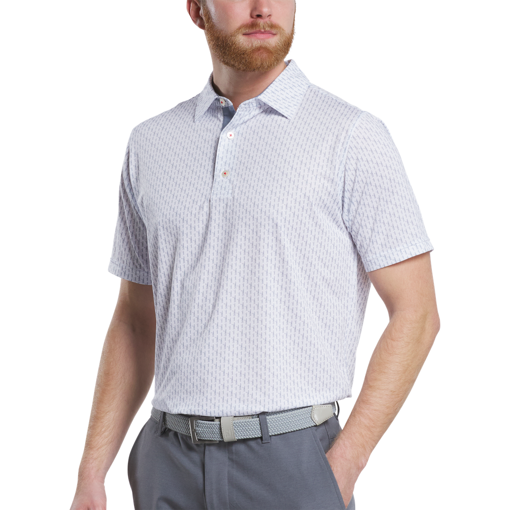 32606 Áo FJ Figure Print Lisle, Self Collar