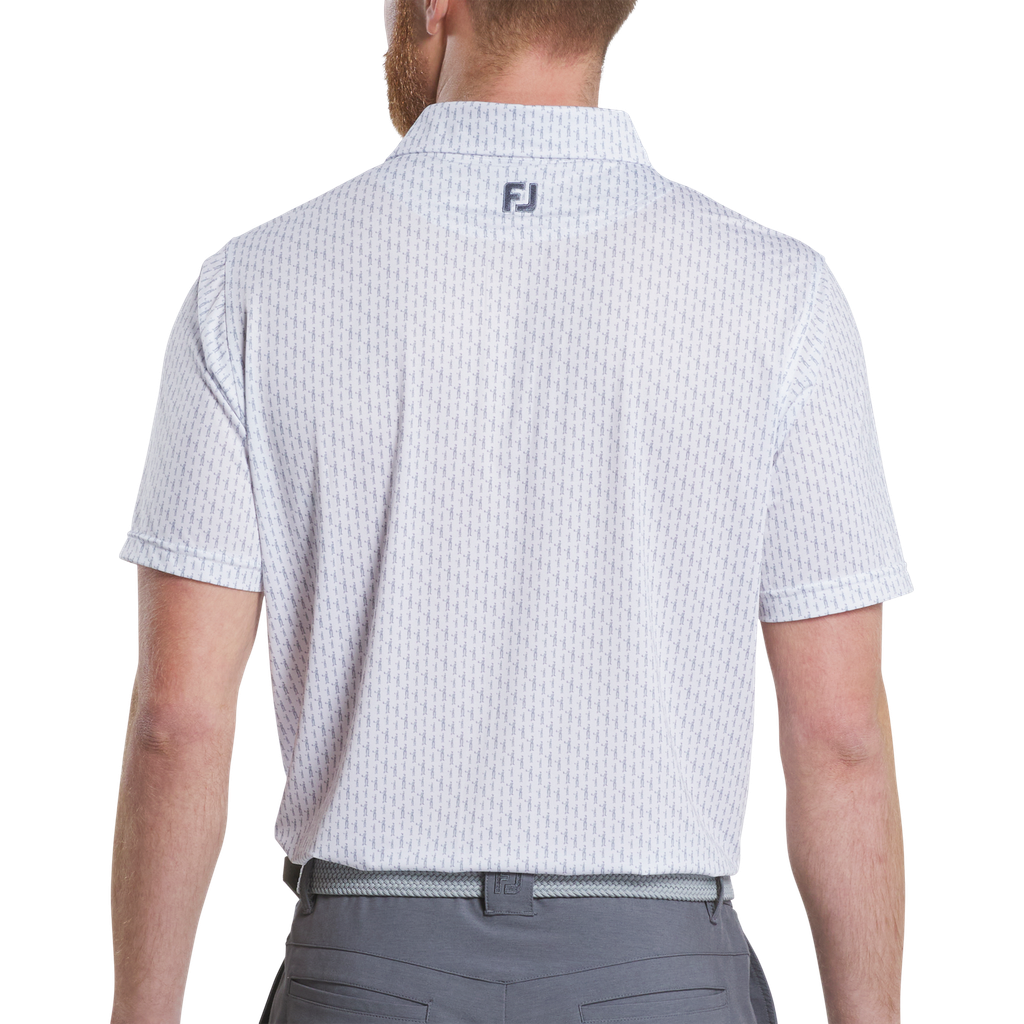 32606 Áo FJ Figure Print Lisle, Self Collar