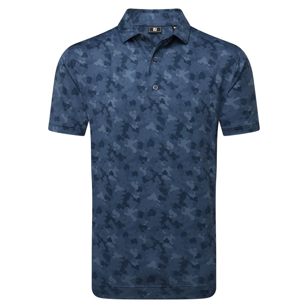 32689 Áo FJ Leaf Camo Lisle, Self Collar