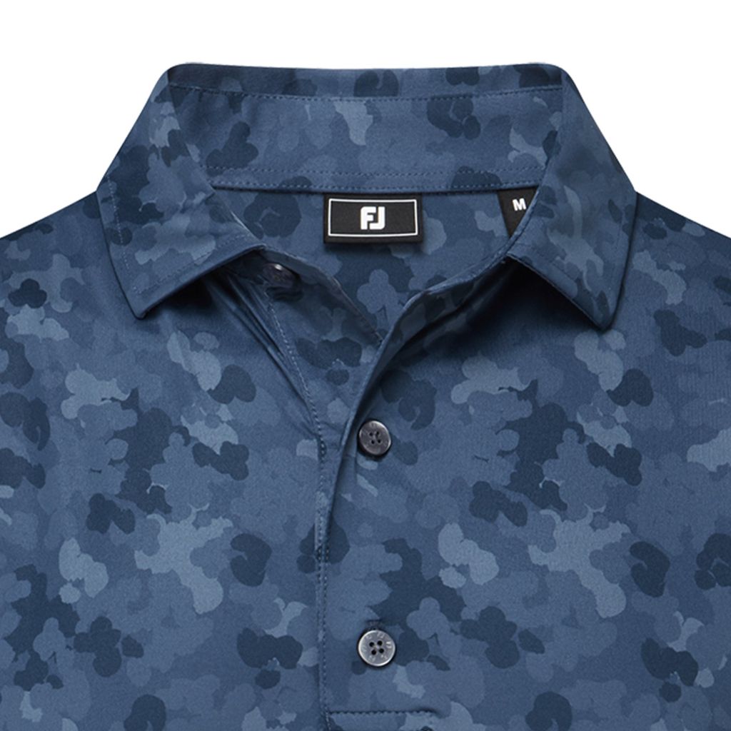 32689 Áo FJ Leaf Camo Lisle, Self Collar