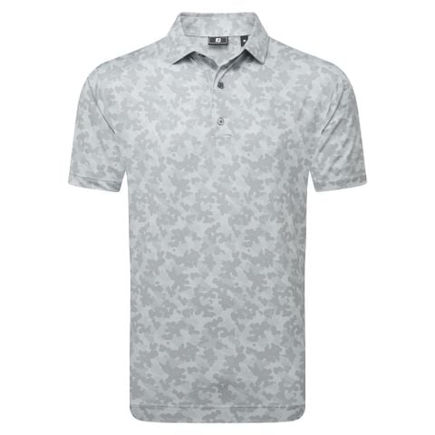 32690 Áo FJ Leaf Camo Lisle, Self Collar