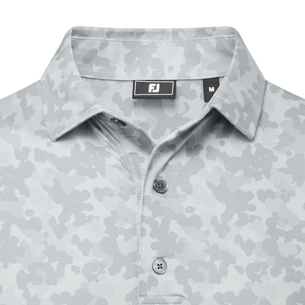 32690 Áo FJ Leaf Camo Lisle, Self Collar