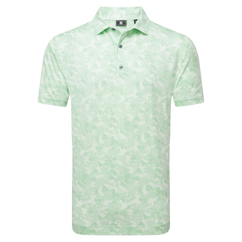 32695 Áo FJ Leaf Camo Lisle, Self Collar