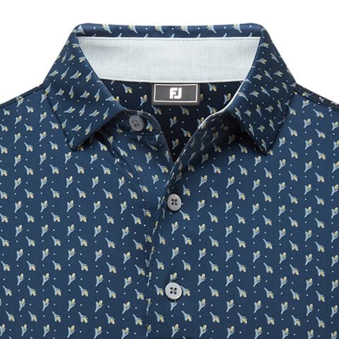 32698 Áo FJ Flower Bud Foulard, Self Collar