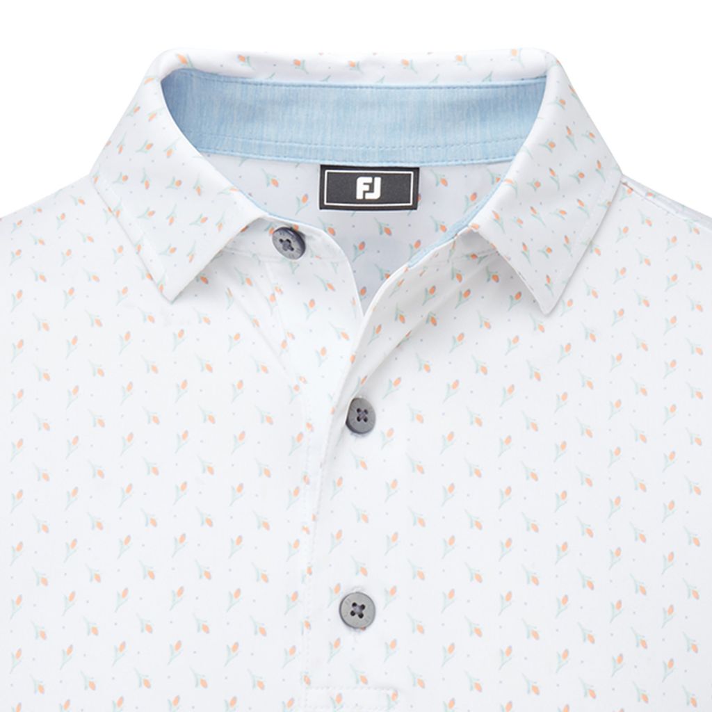 32699 Áo FJ Flower Bud Foulard, Self Collar