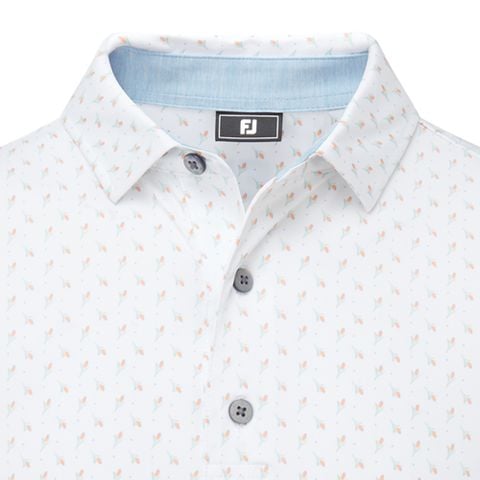 32699 Áo FJ Flower Bud Foulard, Self Collar