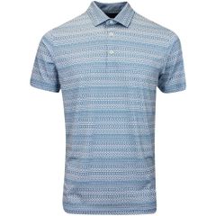 62683502 Áo Puma FAIR ISLE MICRO PRINT POLO Blue Horizon-Wht Glow