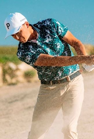 62395404 Áo Puma x AP FLORAL POLO Cold Green