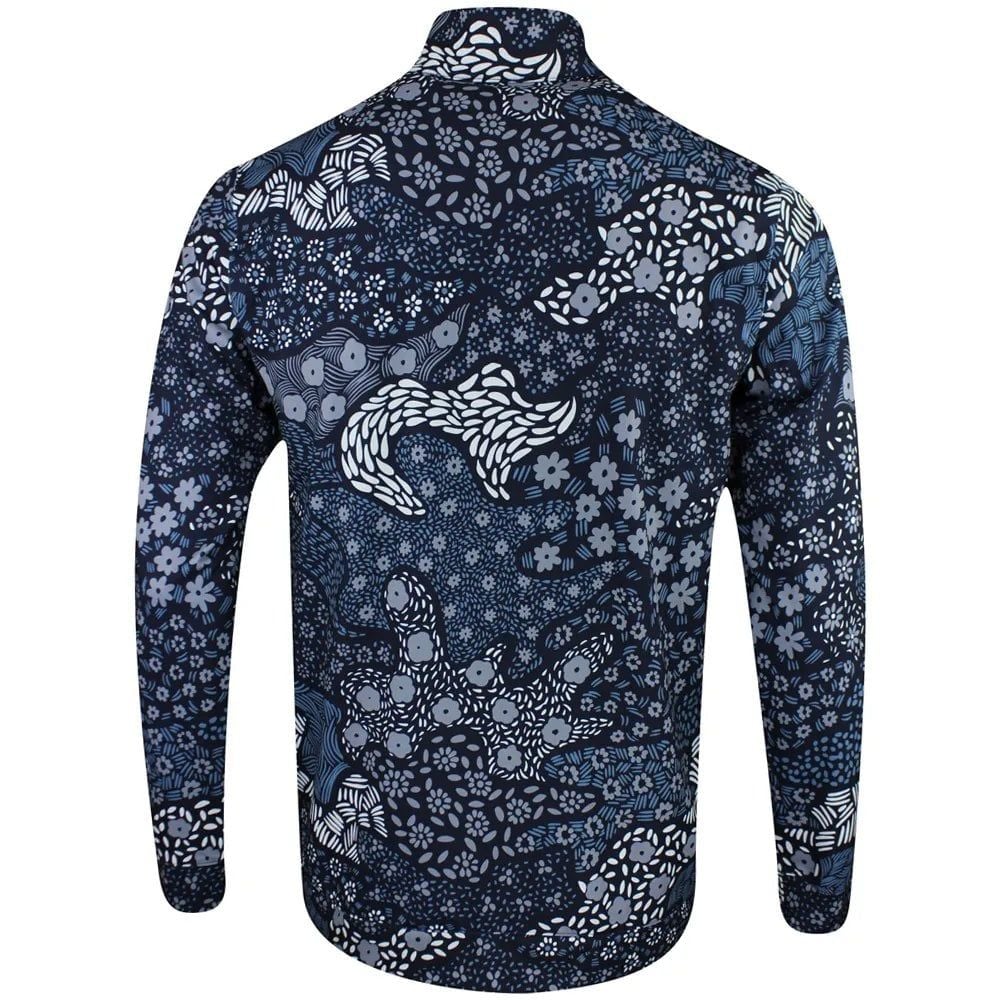 62840601 Áo Puma Cloudspun Bloom Camo 1/4 Zip Deep Nvy-Filtered Ash