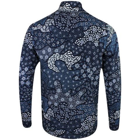 62840601 Áo Puma Cloudspun Bloom Camo 1/4 Zip Deep Nvy-Filtered Ash