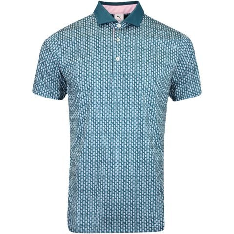 62394805 Áo Puma x AP MATTR ICED TEA POLO Cold Green