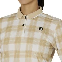 32283 Áo FJ L/S check print polo