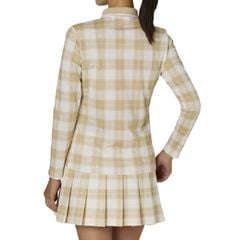 32283 Áo FJ L/S check print polo
