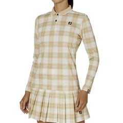 32283 Áo FJ L/S check print polo