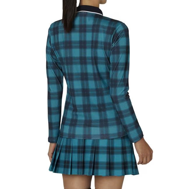 32281 Áo FJ L/S check print polo