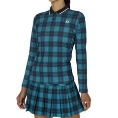 32281 Áo FJ L/S check print polo