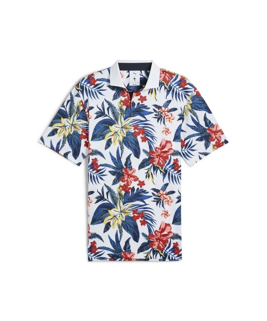 62956902 Áo Puma  X PTC Floral Polo Wht Glow