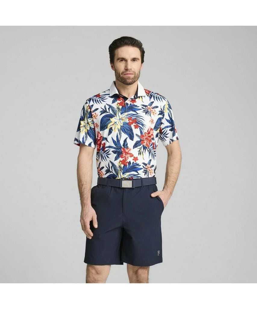 62956902 Áo Puma  X PTC Floral Polo Wht Glow
