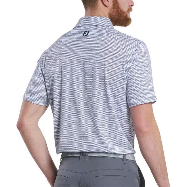32584 Áo FJ Irongate Print Lisle, Self Collar