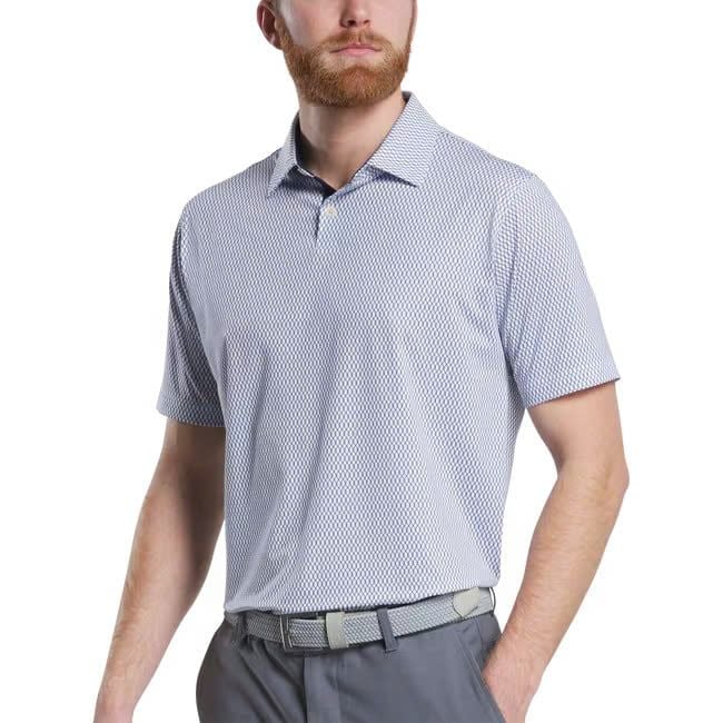 32584 Áo FJ Irongate Print Lisle, Self Collar