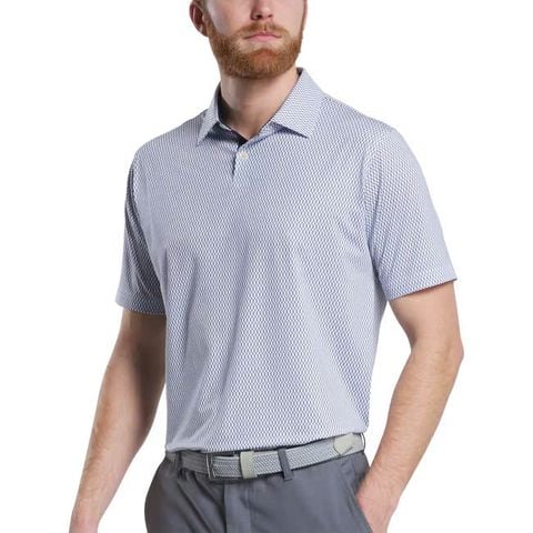 32584 Áo FJ Irongate Print Lisle, Self Collar