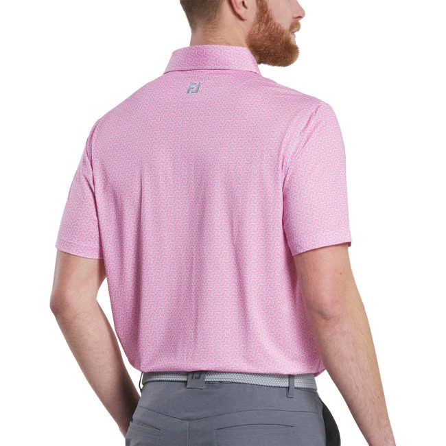 32592 Áo FJ Citrus Print Lisle, Self Collar