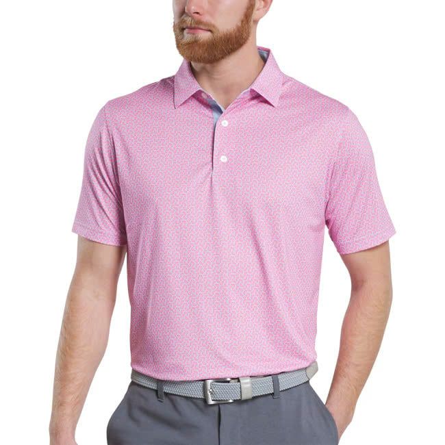 32592 Áo FJ Citrus Print Lisle, Self Collar