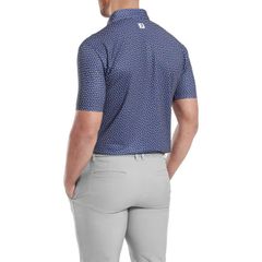 32587 Áo FJ Bounce Print Stretch Pique, Self Collar