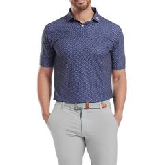 32587 Áo FJ Bounce Print Stretch Pique, Self Collar