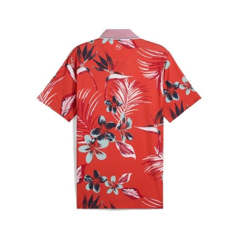 62884603 Áo Puma MATTR Luau Polo Red Fire-Modern Mint