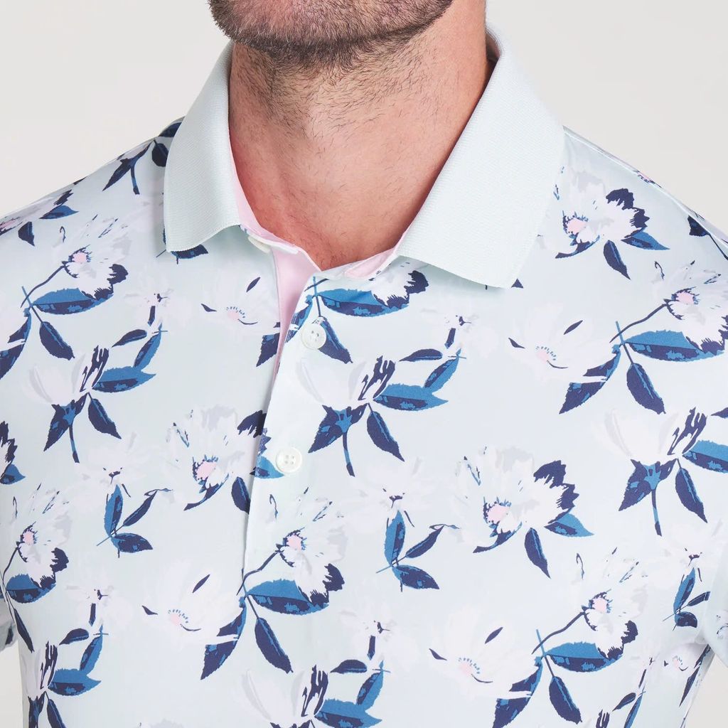 63077103 Áo Puma x AP Spring Florals Polo Peaceful Blue