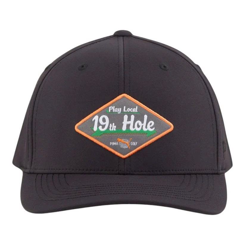 2557602 Mũ Puma Play Local Tech Cap P.Blk-Wht Glow