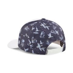 02557401 Mũ Puma Flock Tech Cap Wht Glow-Deep Nvy ( Không dùng )