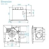  Quạt hút âm trần nối ống gió Panasonic FV-24CD8 