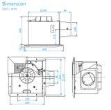  Quạt hút âm trần nối ống gió Panasonic FV-24CD9 