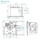  Quạt hút âm trần nối ống gió Panasonic FV-24CH9 