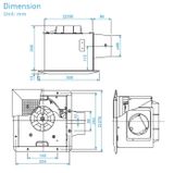  Quạt hút âm trần nối ống gió Panasonic FV-24CUR1 