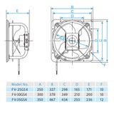  Quạt hút công nghiệp Panasonic FV-35GS4 