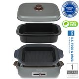  Lẩu điện Kuvings KMG-200B xám xanh 