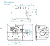  Quạt hút âm trần nối ống gió Panasonic FV-17CU9 
