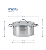  Nồi inox đa năng Korea King KP-22S5PLY 