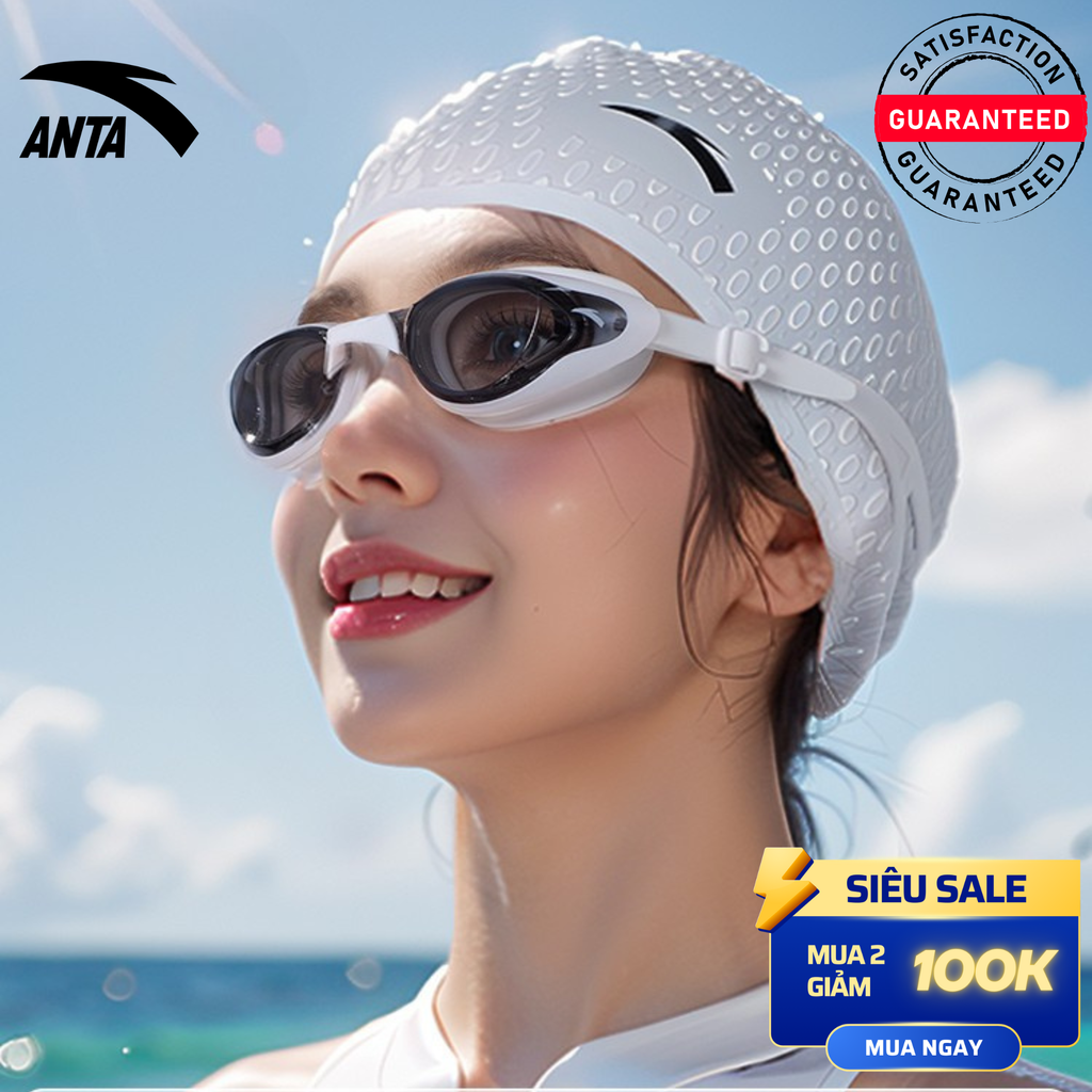 The WaveCap Anta | Mũ Bơi Chuyên Dụng Cho Phụ Nữ Tóc Dài, Chất Liệu Silicone Cao Cấp, Co Giãn Chống Trượt, Cải Thiện Hiệu Suất Bơi