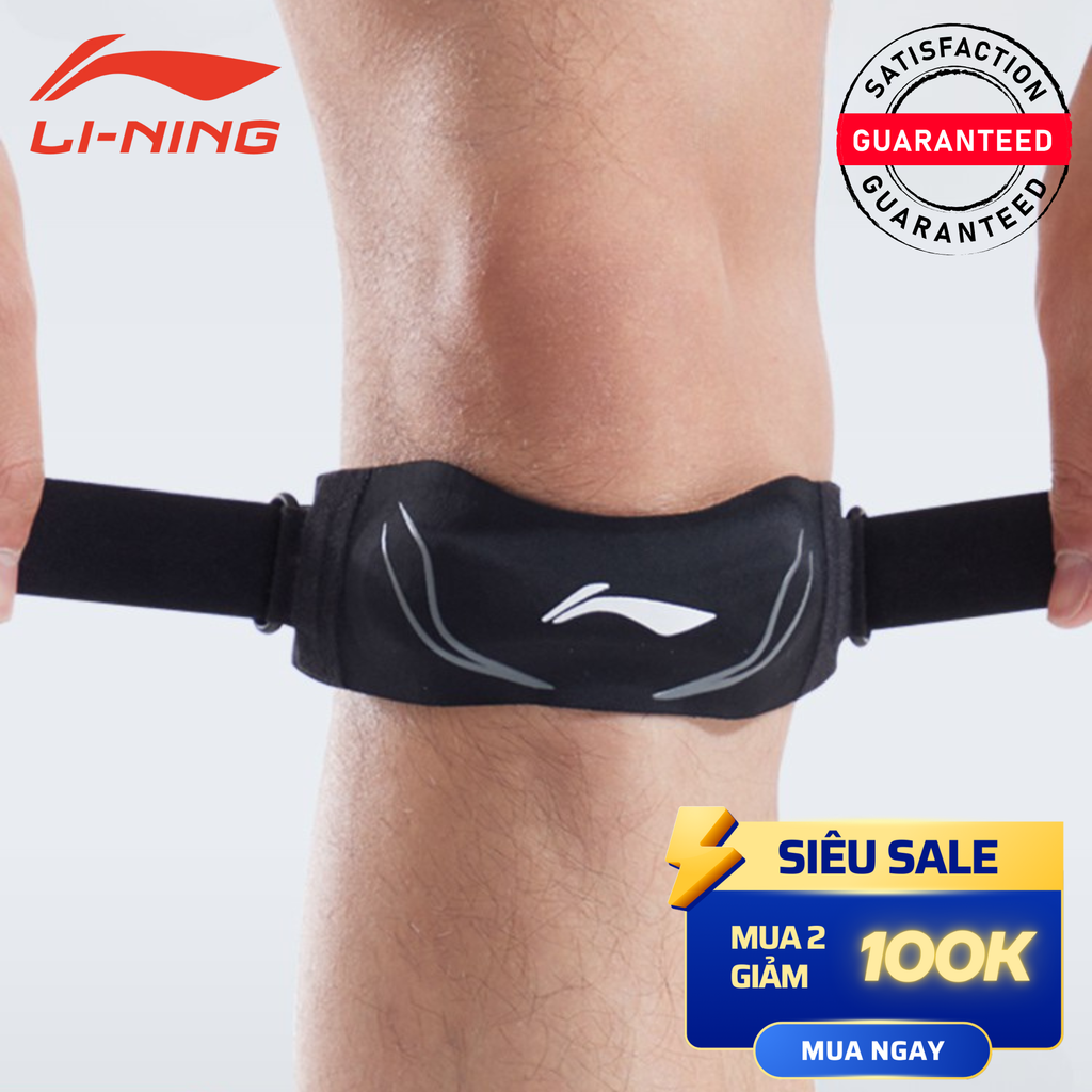 The BoosterX Li-Ning | Đệm bảo vệ xương bánh chè & dây chằng đầu gối, tránh chấn thương, thoáng khí & siêu gọn (kháng khuẩn 3A, silicone 14mm)