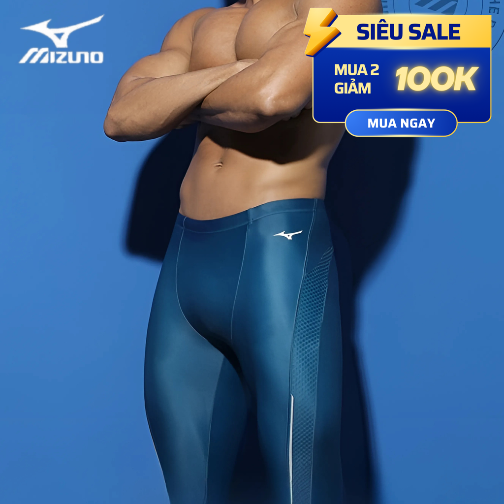 The ArmorSkin Mizuno | Quần Bơi Chuyên Dụng Tích Hợp Công Nghệ Invisible Socket Armor Bảo Vệ Vùng Nhạy Cảm, Chống Cuộn Viền, Độ Đàn Hồi Cao Cho Phép Bơi Lội Thoải Mái (UPF 50+, Spandex, Chlorine Resistance)